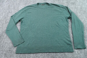 Smartwool Sparwood Crewneck Sweater Mens XL Green Long Sleeve Pullover Hiking